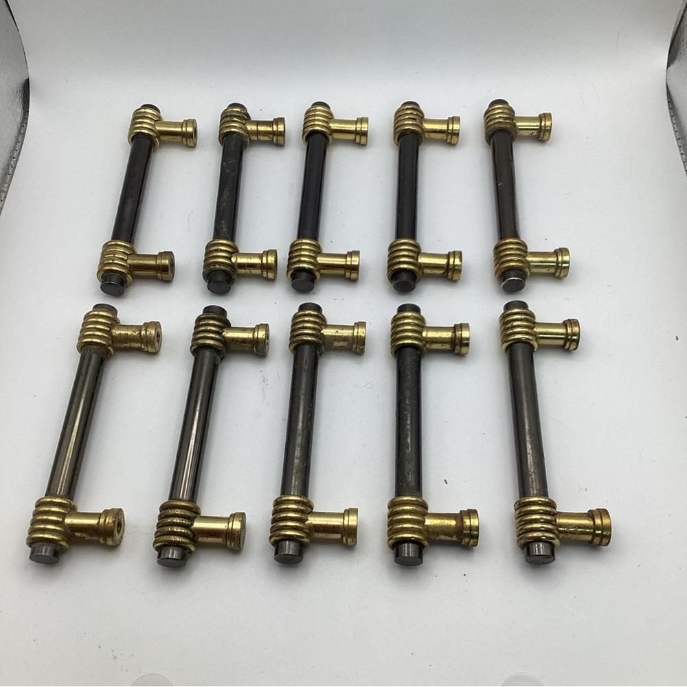 10 X Amerock BP1964-BNB Black Nickel Solid Brass Pull 3-15/16" center 3" drawer